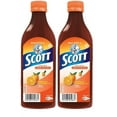 thumbnail image 1 of Scott Emulsion Orange Flavor - Family Size 400ml - Vitamin Supplement Rich in Cod Liver Oil, Vitamins a and D, Calcium and Phosphorus - Emulsion Scott Naranja (2 PACK), 1 of 6