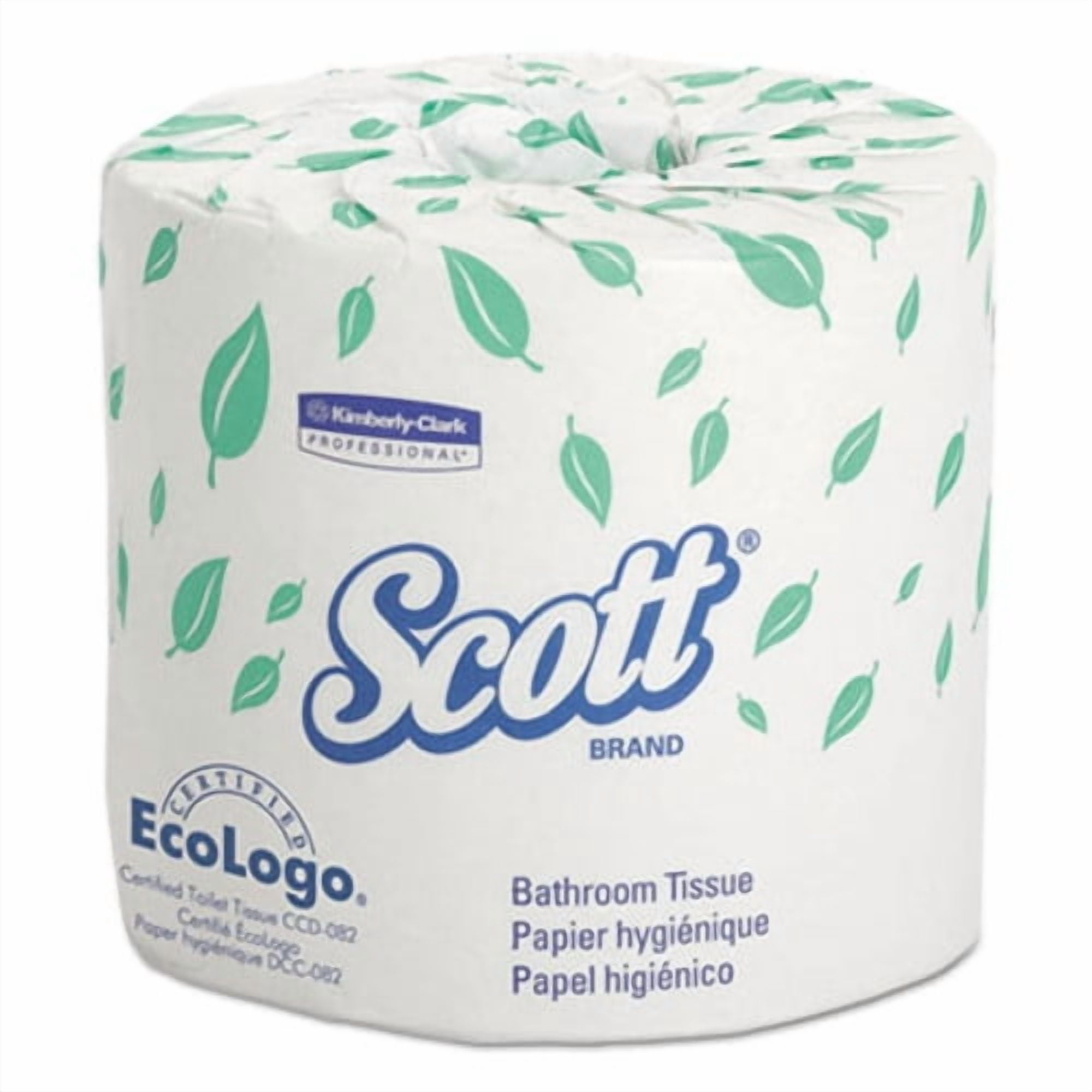 Scott Essential Commercial 2-Ply Toilet Paper, 550 Sheets, 80 Rolls Per Case