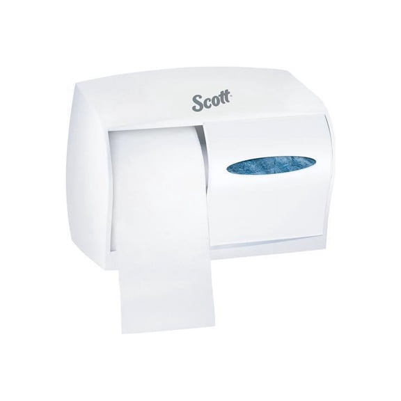 Kimberly-Clark Professional* Coreless Double Roll Tissue Dispenser, 11 1/10 x 6 x 7 5/8, White