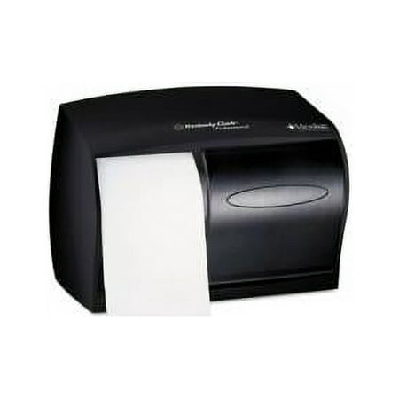 Scott Essential Double Roll Coreless Toilet Paper Dispenser (09604), Black