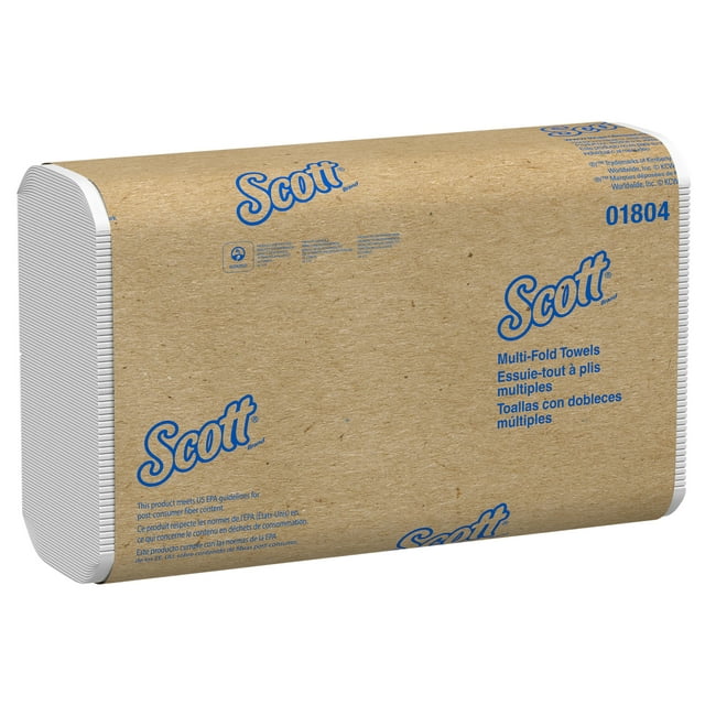 Scott Essential Multi-Fold Towels, 9.2 x 9.4, 250/Pk, 16 Pk/CT