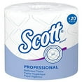 thumbnail image 1 of Scott Essential Professional Bulk Toilet Paper for Business (13607), Individually Wrapped Standard Rolls, 2-Ply, White, 20 Rolls/Convenience Case, 550 Sheets/Roll, 1 of 5