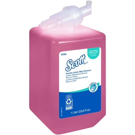 Scott Essential Skin Cleanser, Floral, 1,000 mL Refill, 6/Carton -KCC91556