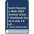 thumbnail image 1 of Pre-Owned Scott Foresman Math 2003 Summer School Workbook Grade 6 Unit 4 Ratio and Percents 9780328063772, 1 of 1