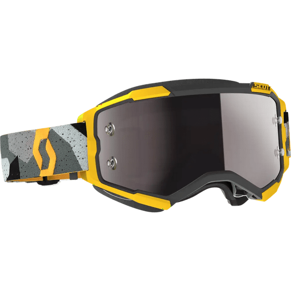 Scott Fury MX Offroad Goggles Camo/Gray w/Yellow Chrome Lens