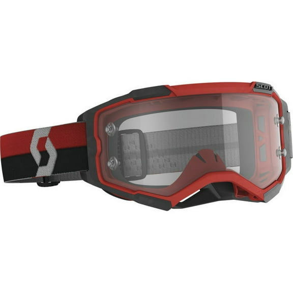 Scott Fury MX Offroad Goggles Red/Black w/Clear Lens