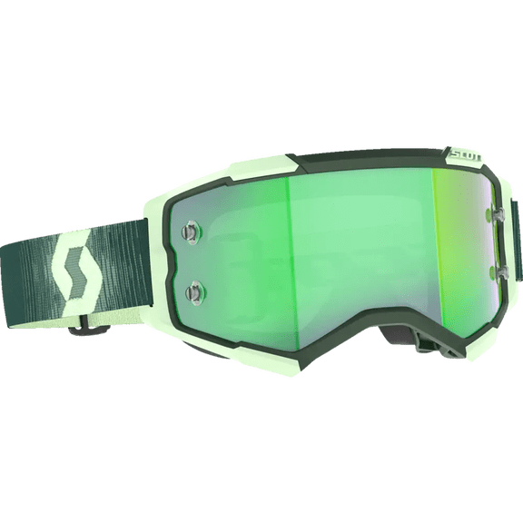 Scott Fury MX Offroad Goggles Dark Green/Mint w/Green Lens