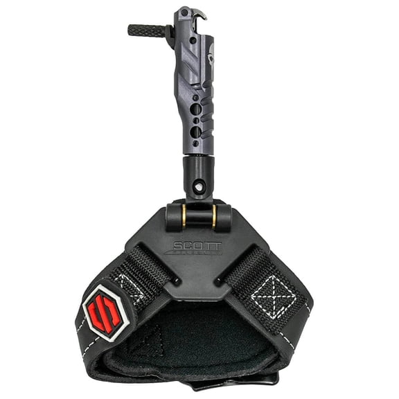 Scott Ghost Release, Magnetic Auto-Trigger, Stainless Steel Roller Sear, Swivel Connector, Leather Strap, Black (4006BS-BK)