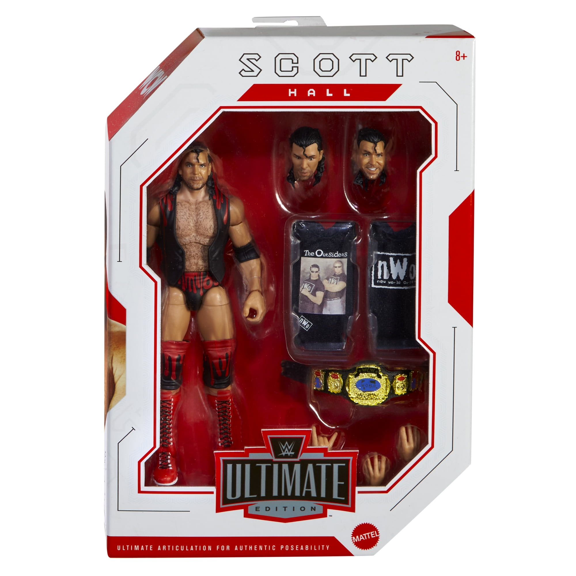 スポーツ Mattel WWE Elite Ultimate Scott Hall Scott Hall - WWE Ultimate Edition Ringside Exclusive Mattel WWE
