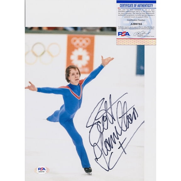 Scott Hamilton USA Olympics Signed Autograph 8x10 Photo PSA/DNA COA #3