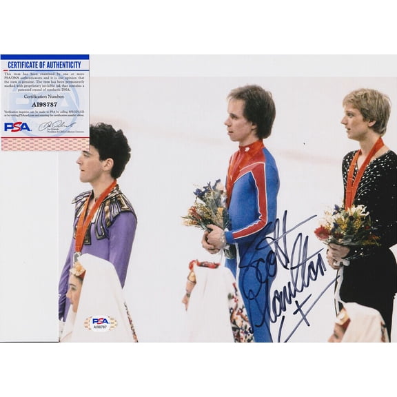Scott Hamilton USA Olympics Signed Autograph 8x10 Photo PSA/DNA COA #6