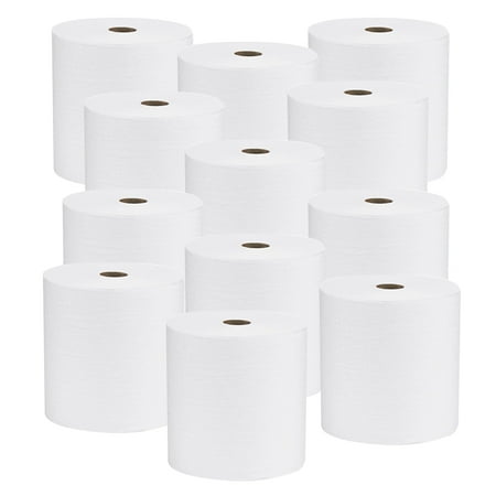 Scott Hard Roll Towels, 8" x 800', 1-Ply, White, 12 RL/CT