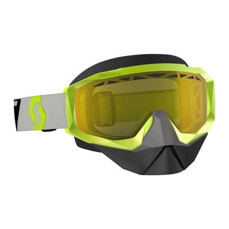 Scott Hustle X Snowcross Goggles Yellow/Gray w/Yellow Lens