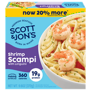 Scott & Jon's Shrimp Scampi Pasta Bowl Frozen Meal, 9.6 oz