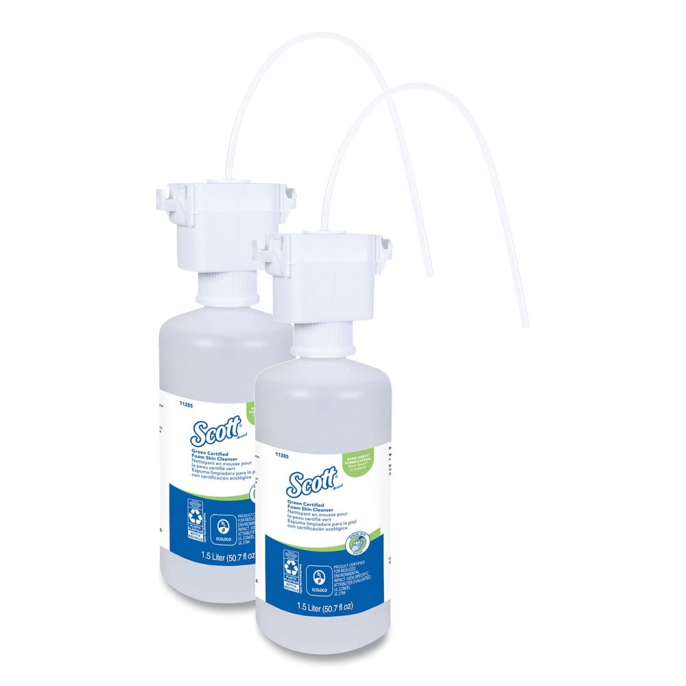 Essential Green Certified Foam Skin Cleanser, Fragrance-Free, 1,500 mL Refill, 2/Carton Essential Green Certified Foam Skin Cleanser, Fragrance-Free, 1,500 mL Refill, 2/Carton