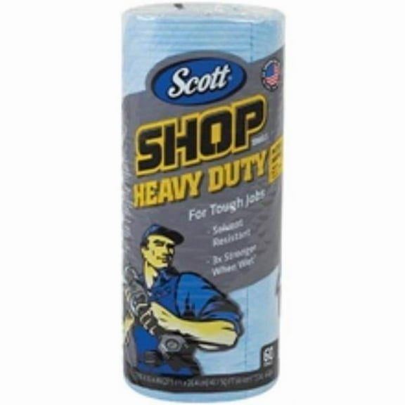 Scott KW159 Blue Heavy Duty Shop Towels on a Roll