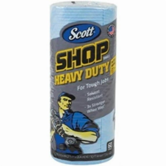 Scott KW159 Blue Heavy Duty Shop Towels on a Roll