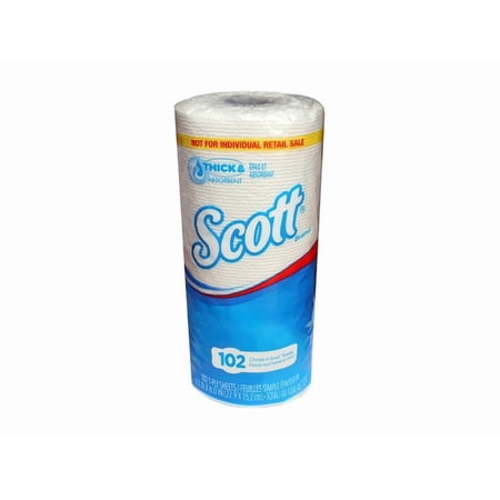 Choose-A-Sheet Mega Roll Paper Towels 1-Ply White 102/Roll 24 Per Each Carton | 1 Carton of: 24