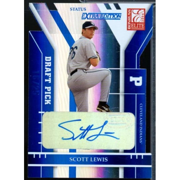 Scott Lewis Rookie Card 2004 Donruss Elite Extra Edition Signature Status #216
