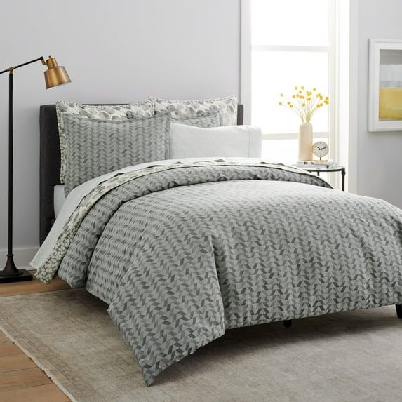 Scott Living Flynn Cotton Sateen 3-Piece Duvet Set Full - Queen