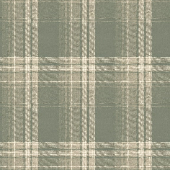 Scott Living Saranac Sage Flannel Peel And Stick Vinyl Wallpaper, 216-in by 20.5-in, 30.75 sq. ft.