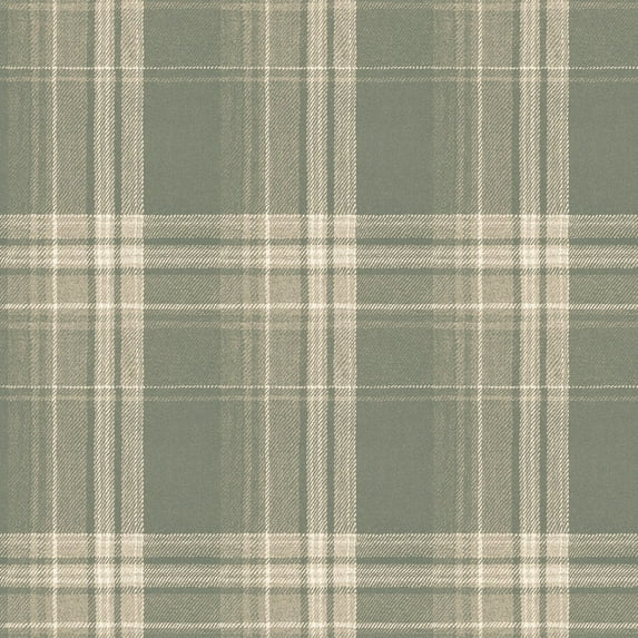 Scott Living Saranac Sage Flannel Peel And Stick Vinyl Wallpaper, 216-in by 20.5-in, 30.75 sq. ft.