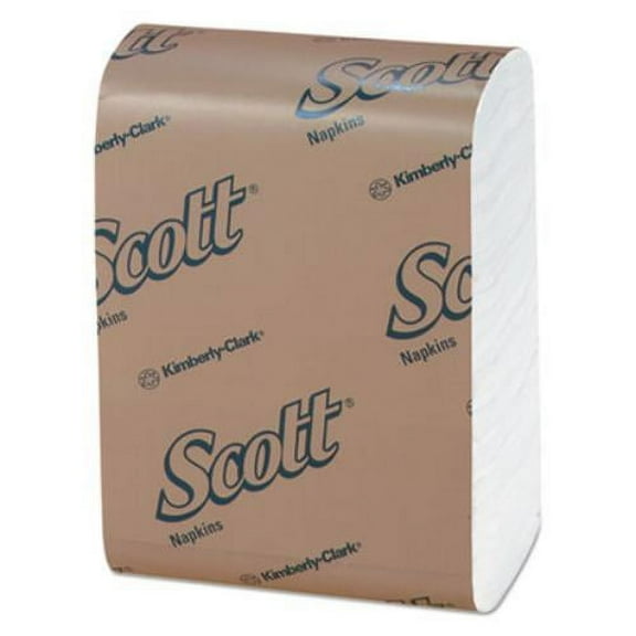 Scott Low-Fold Dispenser White Napkins, 8000 count