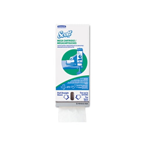 Scott MegaCartridge Napkins 1-Ply 8 2 5 x 6 1 2 White 875 /pack 6 /packs /carton (KCC 98908)