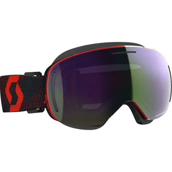 Scott LCG Snowcross Goggles Red/Blue Night w/Green Chrome Lens