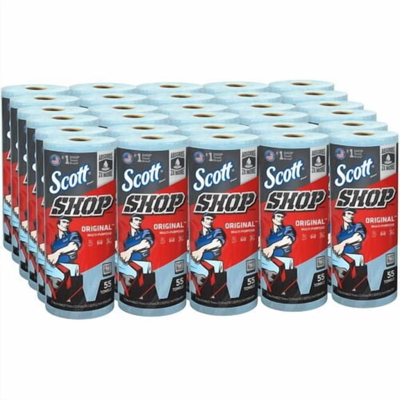 Scott Original Shop Towels, Blue (75130) | 2 Cartons