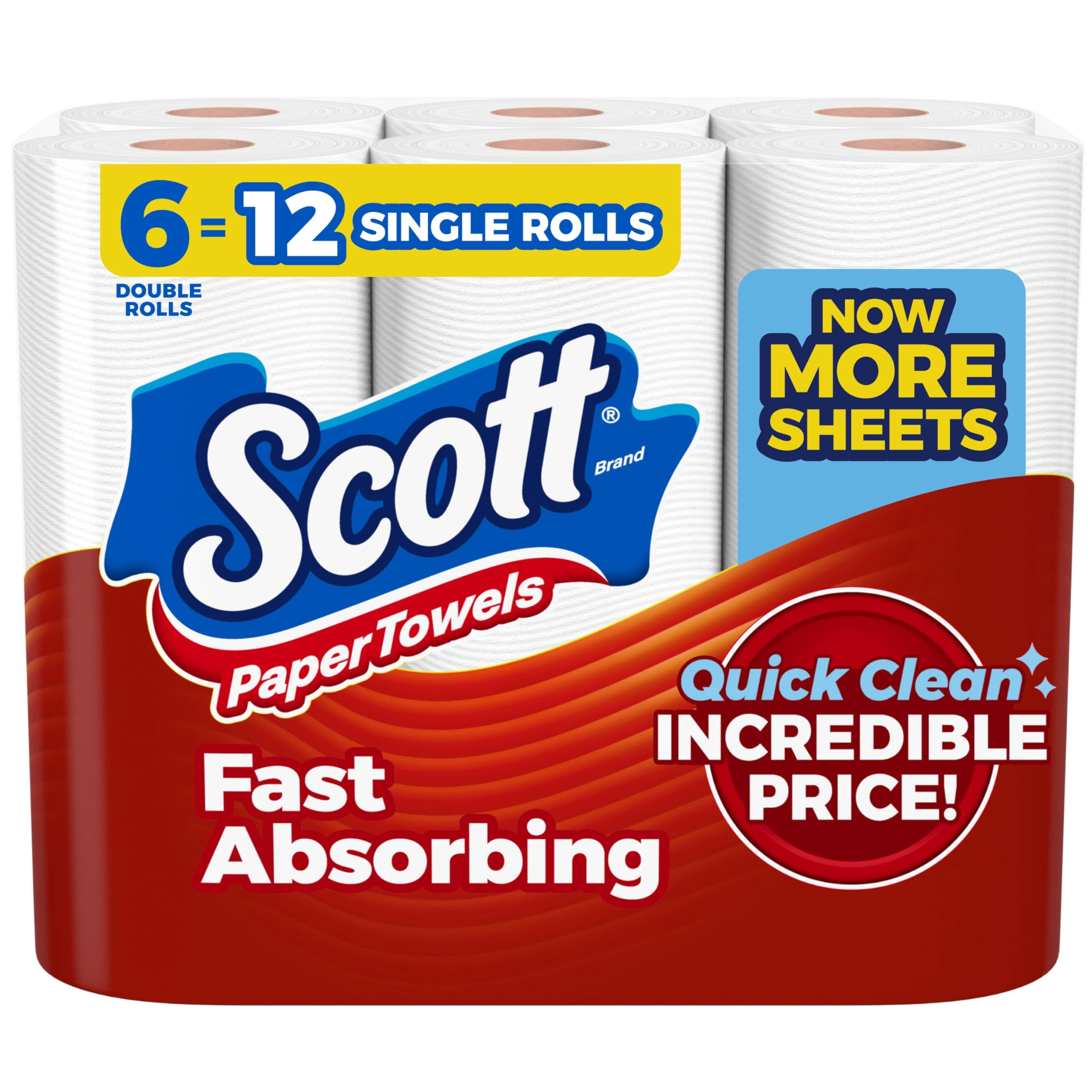 Scott Paper Towels Choose A Sheet 6 Double BSL1 nbsp Rolls 12 Regular Rolls 108 Sheets Per Roll