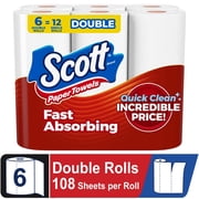 Scott Paper Towels Choose-A-Sheet 6 Double Rolls