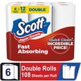 thumbnail image 1 of Scott Paper Towels, Choose-A-Sheet, 6 Double Rolls, 1 of 10