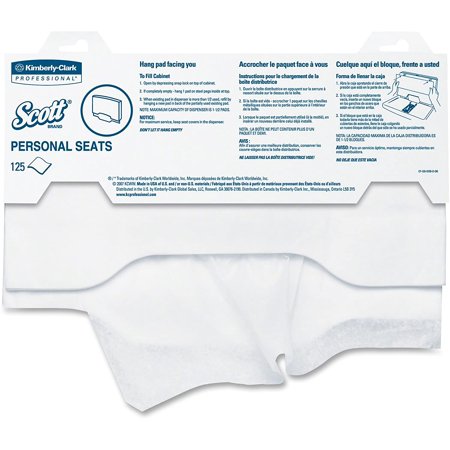 Scott Personal Seats Toilet Seat Cover 15 X 18 Inch 125 per Pack 07410