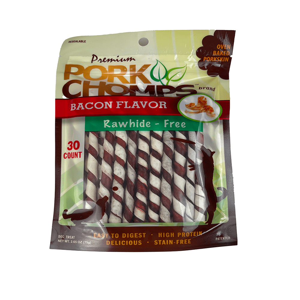 Premium pork chomps bacon flavor hotsell