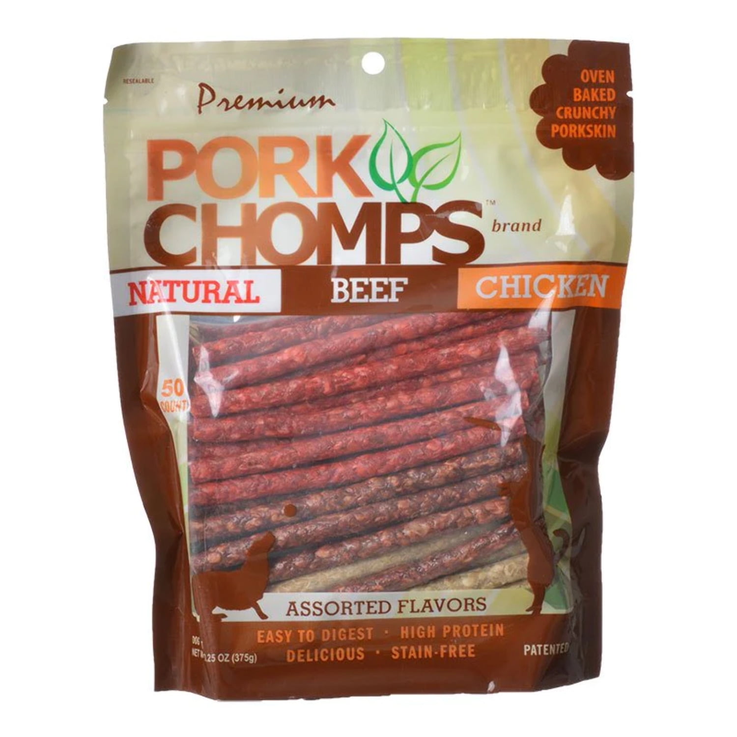 Scott Pet Products Premium Pork Chomps Dog Chews Dog Treats in
