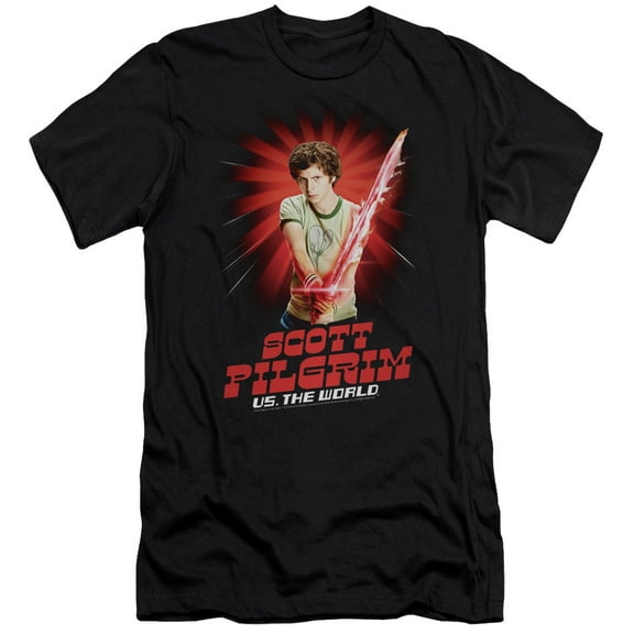 Scott Pilgrim - Super Sword - Slim Fit Short Sleeve Shirt - Small