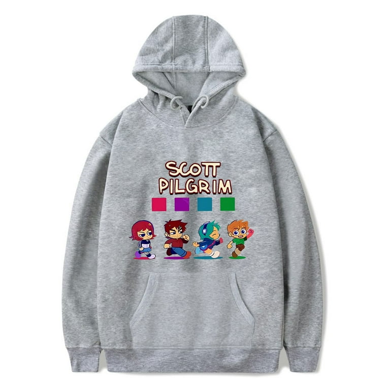 Scott Pilgrim Takes Off Merch Hoodie Scott Pilgrim Anime Hoodie Pullover Hooded Sweatshirt Long Sleeve