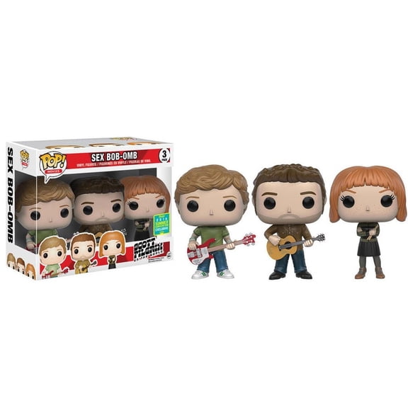 Scott Pilgrim vs The World Funko POP! Movies Sex Bob-Omb Exclusive Vinyl Figure 3-Pack
