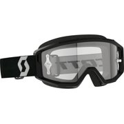 Scott Primal Clear MX Offroad Goggles Black/White w/Clear Lens