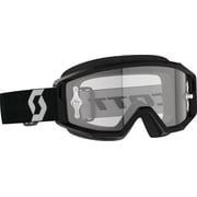 Scott Primal Clear MX Offroad Goggles Black/White w/Clear Lens