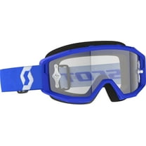Scott Primal Clear MX Offroad Goggles Blue/White w/Clear Lens