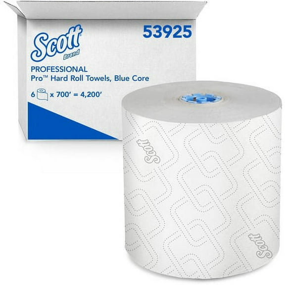 Scott Pro Paper Towel - 7.50" x 700 ft - White - Paper - Quick Drying, Absorbent, Hygienic - For Hand, Washroom, Breakroom, Restroom, Guest, Employee - 6 / Carton | Bundle of 5 Cartons