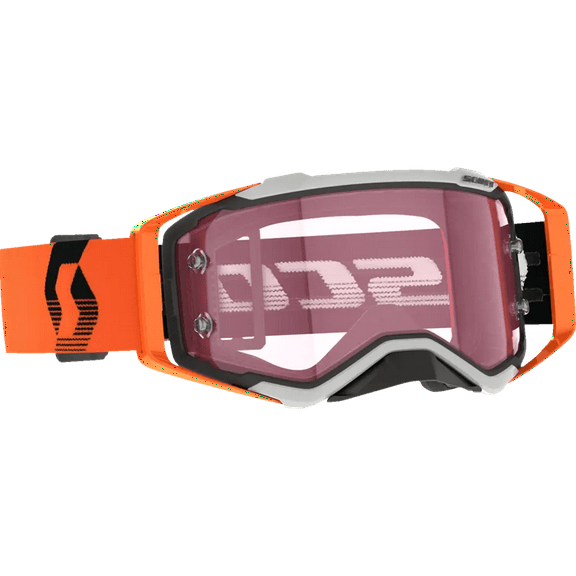 Scott Prospect Amplifier MX Offroad Goggles Gray/Orange w/Rose Gold Lens