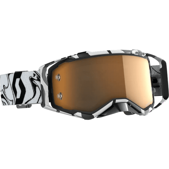 Scott Prospect Amplifier MX Offroad Goggles Marble Black/White w/Gold Lens