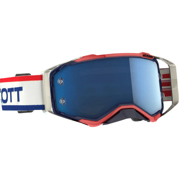 Scott Prospect Heritage MX Offroad Goggles White/Blue