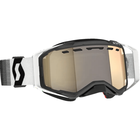Scott Prospect SnowCross LS Goggle Premium White w/Light Sensitive Bronze Lens
