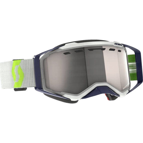 Scott Usa Prospect Snowcross Goggles (One Size Fits Most, Gray/Yellow / Enhancer Silver Chrome Lens)