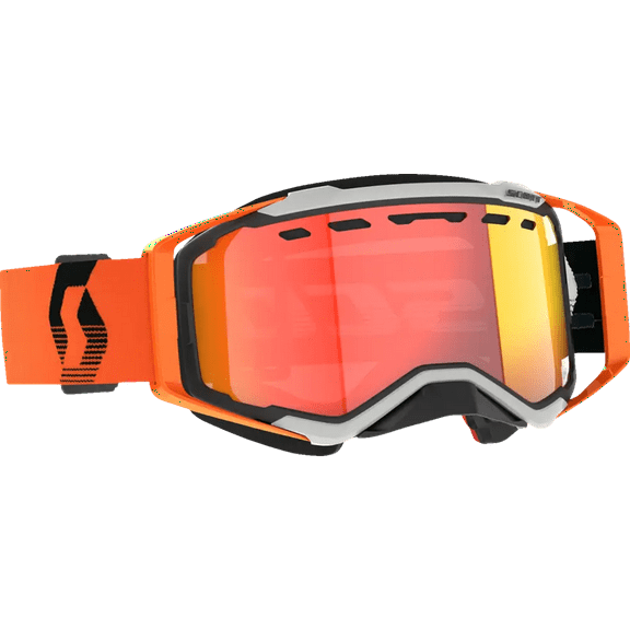 Scott Prospect Snowcross Light Sensitive Goggles (One Size Fits Most, Orange / Red Mirror Lens)