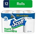 thumbnail image 1 of Scott Rapid-Dissolving Toilet Paper for RVs & Boats, 12 Double Rolls, 1 of 10